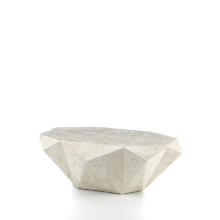 Măsuță de cafea Diamond Medium din piatră fosilă – imagine 2