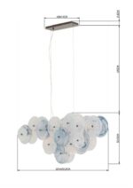 LUSTRĂ AQUAMARINE 121 CM