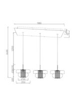 PENDUL ARCADIA ALBASTRU 125 CM
