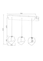 PENDUL AURA SMOKE 110 CM