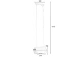 LUSTRĂ CLOUD BEAM DOUBLE ALBĂ 50 CM