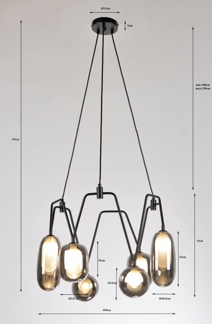 LUSTRĂ COLUMBO CHAIN Ø58CM