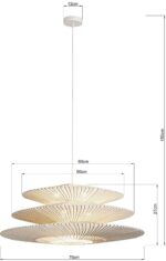 LUSTRĂ FACILE TRE Ø70CM