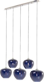 LUSTRĂ SPHERE NIGHT ALBASTRU FIVE 160 CM