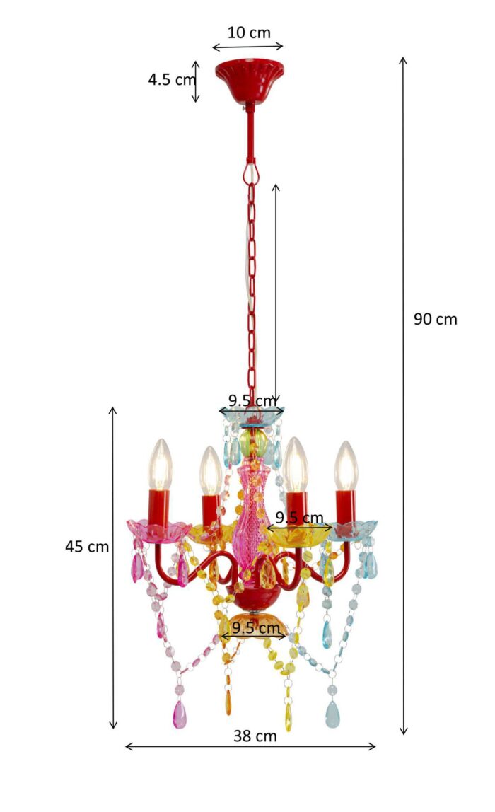 LUSTRĂ STARLIGHT RAINBOW 4-BRATE