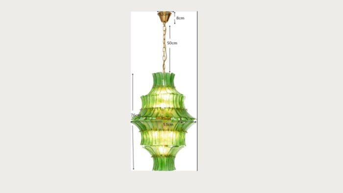 LUSTRĂ VENEZIA DOUBLE VERDE Ø53CM