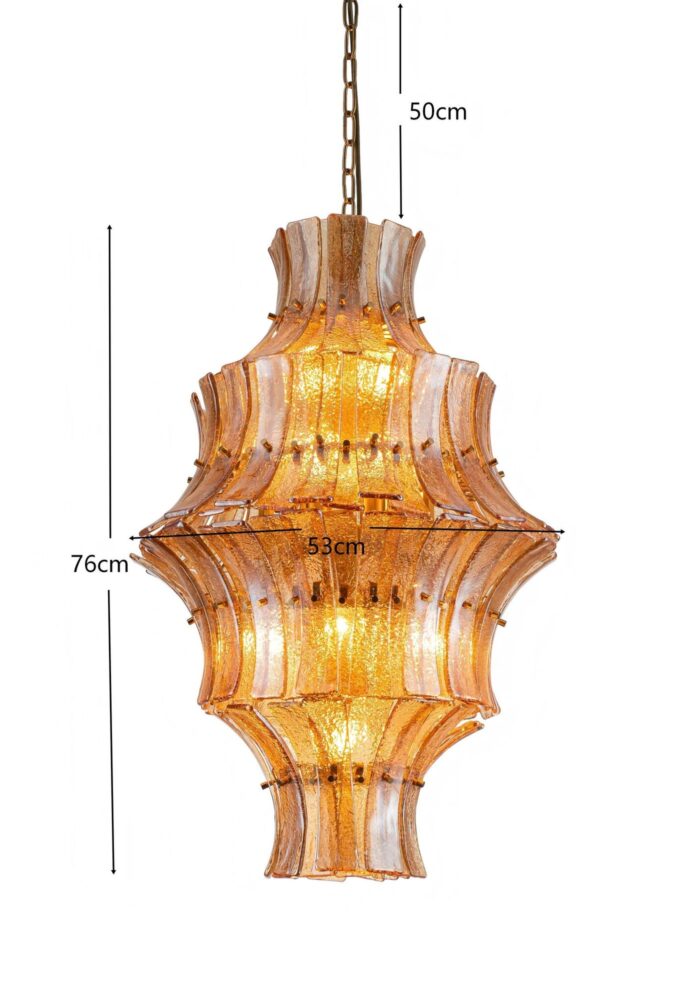 LUSTRĂ VENEZIA DOUBLE SMOKE Ø53CM