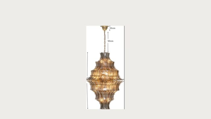LUSTRĂ VENEZIA DOUBLE SMOKE Ø71CM