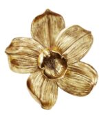 DECORAȚUNE DE PERETE ORCHID AURIU 44 CM - imagine 3