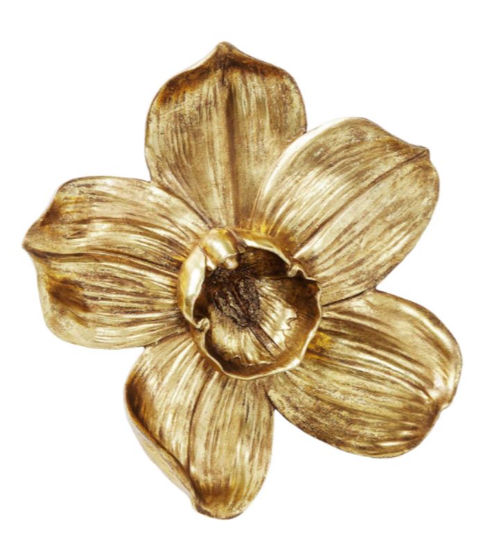 orchid kare gold DECORAȚUNE DE PERETE ORCHID AURIU 44 CM - imagine 1