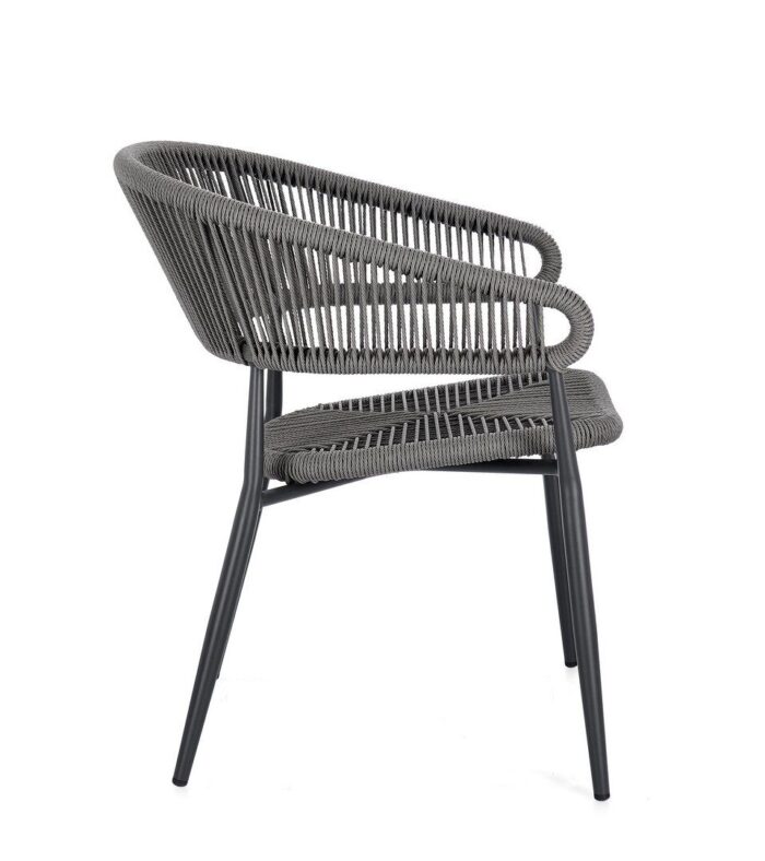 Scaun Algaida Antracit/Gri cu Cotiere