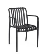 Scaun Billie Negru cu Cotiere