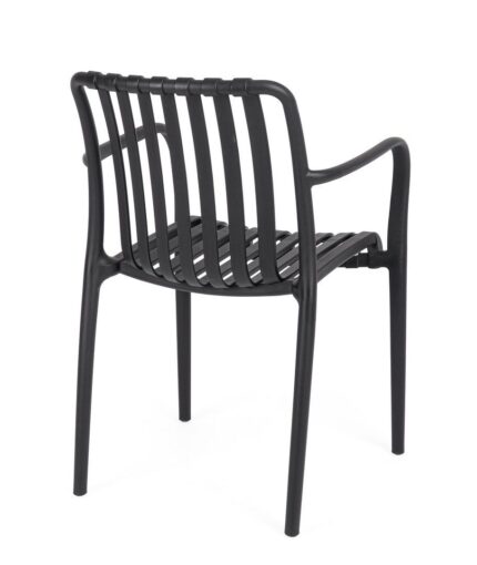Scaun Billie Negru cu Cotiere