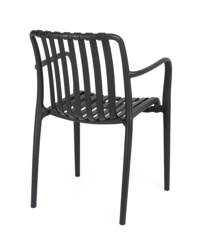 Scaun Billie Negru cu Cotiere