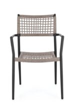Scaun Caleta Antracit Ja60/Khaki cu Cotiere