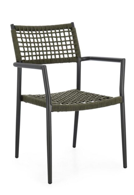 Scaun Caleta Antracit/Verde cu Cotiere