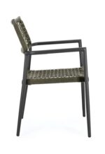 Scaun Caleta Antracit/Verde cu Cotiere