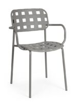 Scaun Clover Gri cu Cotiere