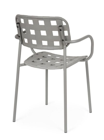 Scaun Clover Gri cu Cotiere