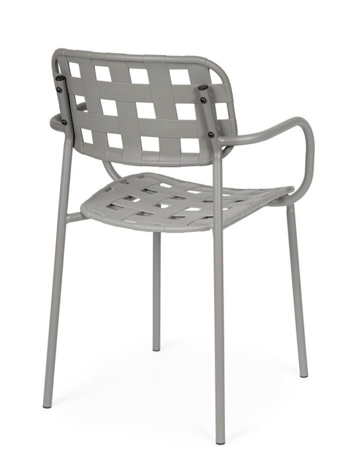 Scaun Clover Gri cu Cotiere