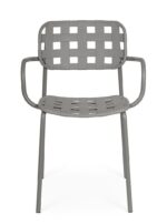 Scaun Clover Gri cu Cotiere