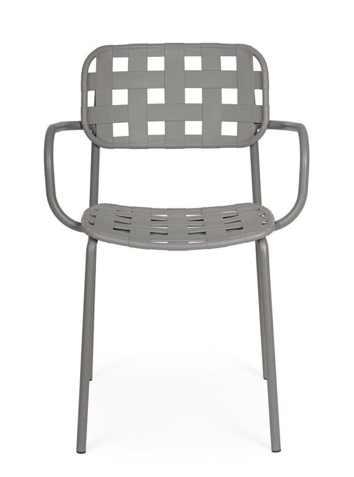 Scaun Clover Gri cu Cotiere