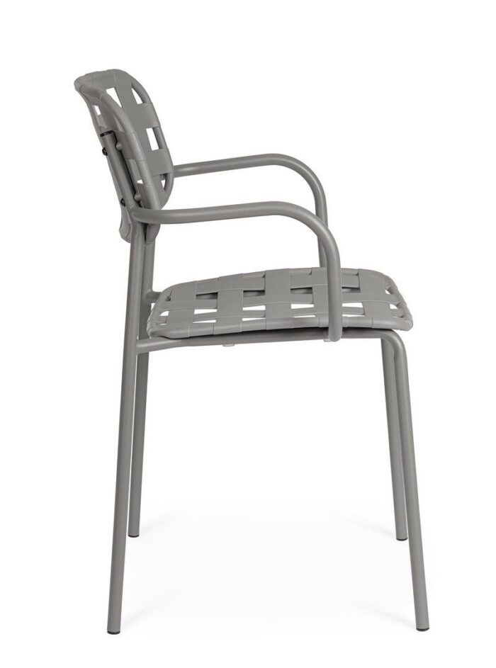Scaun Clover Gri cu Cotiere