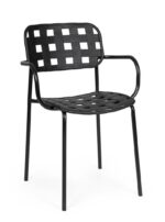 Scaun Clover Negru cu Cotiere
