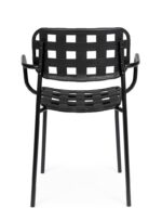 Scaun Clover Negru cu Cotiere