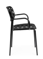Scaun Clover Negru cu Cotiere