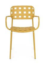Scaun Clover Ocru cu Cotiere