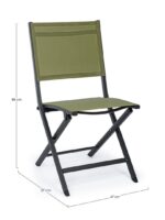 Scaun Elin Antracit Lh32-Verde Pliabil