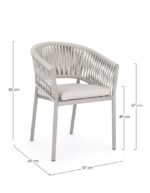 Scaun Florencia Moon Wg24 cu Cotiere cu Pernă