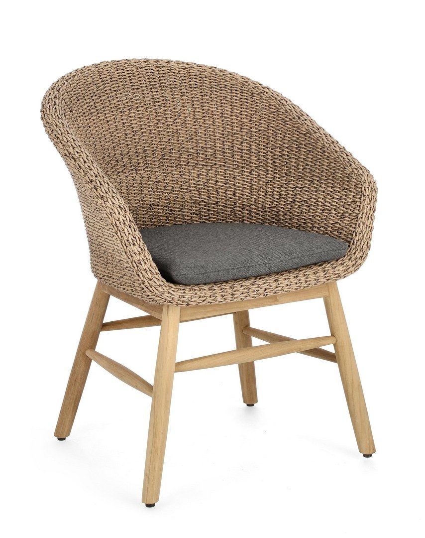 Scaun Genesis Abaca cu Cotiere cu Pernă Scaun Genesis Abaca cu Cotiere cu Pernă