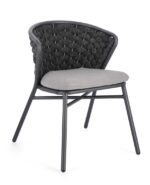 Scaun Harlow Antracit Qs22/Graphite cu Pernă