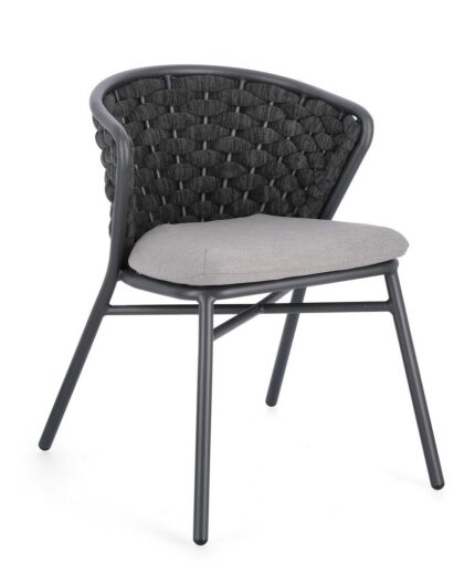 Scaun Harlow Antracit Qs22/Graphite cu Pernă
