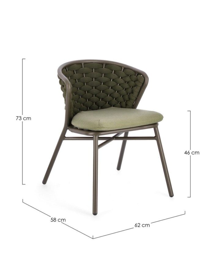 Scaun Harlow Oliv Qs24 cu Pernă