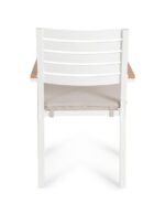 Scaun Henna Alb Ld30 cu Cotiere cu Pernă