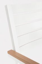 Scaun Henna Alb Ld30 cu Cotiere cu Pernă