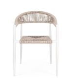 Scaun Jandia Alb Sa27/Beige cu Cotiere