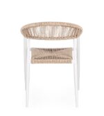 Scaun Jandia Alb Sa27/Beige cu Cotiere
