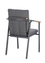 Scaun Leonida Antracit Wg21 cu Cotiere cu Pernă