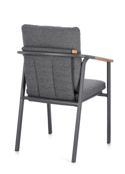 Scaun Leonida Antracit Wg21 cu Cotiere cu Pernă