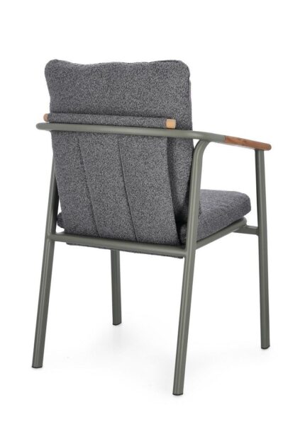 Scaun Leonida Verde Wg26 cu Cotiere cu Pernă