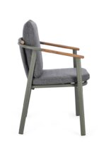 Scaun Leonida Verde Wg26 cu Cotiere cu Pernă