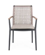 Scaun Maddox Antracit Jx55 cu Cotiere cu Pernă