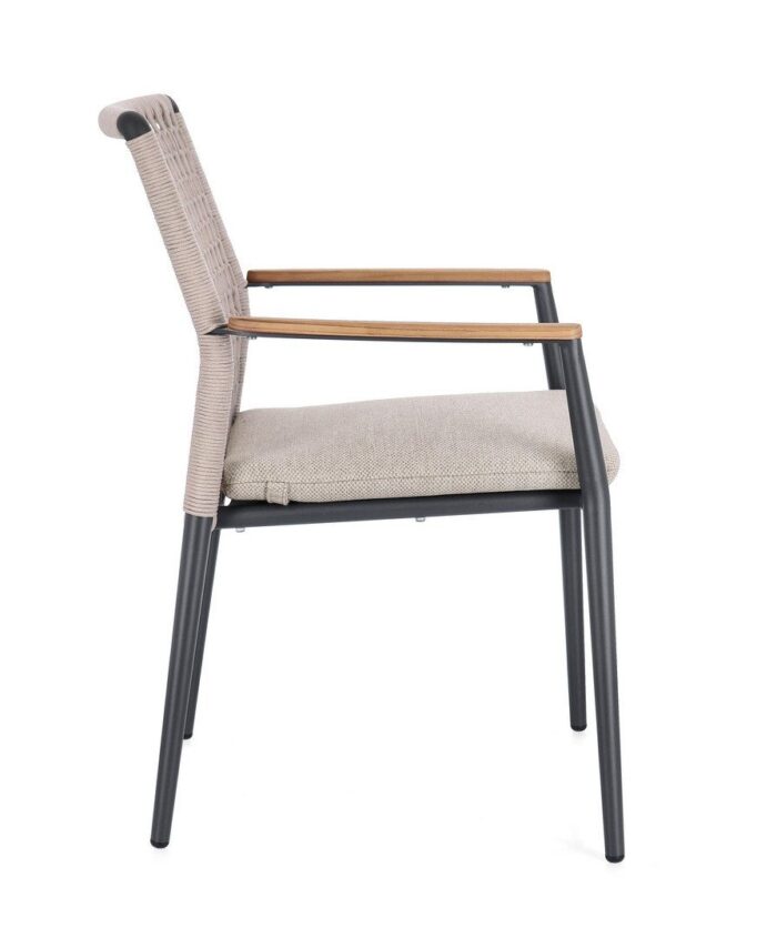 Scaun Maddox Antracit Jx55 cu Cotiere cu Pernă
