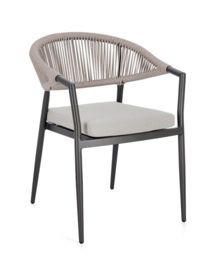 Scaun Millor Antracit Ja60/Khaki cu Cotiere cu Pernă