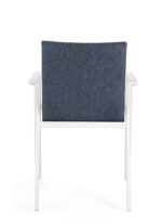 Scaun Odeon Alb/Denim Jx11 cu Cotiere