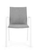 Scaun Odeon Alb/Gri Jx11 cu Cotiere
